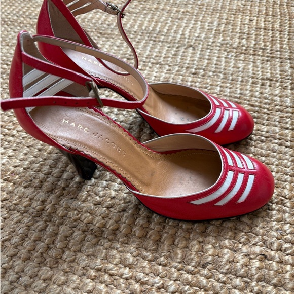 Marc Jacobs Red and White Women's Shoes - Picture 3 of 3